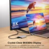 WAVLINK USB C to HDMI Dual Display Adapter Dual 4K@60Hz 3-In-1 HDMI Adapter with 95W Power Delivery for MacBook Pro/Air Laptops 2