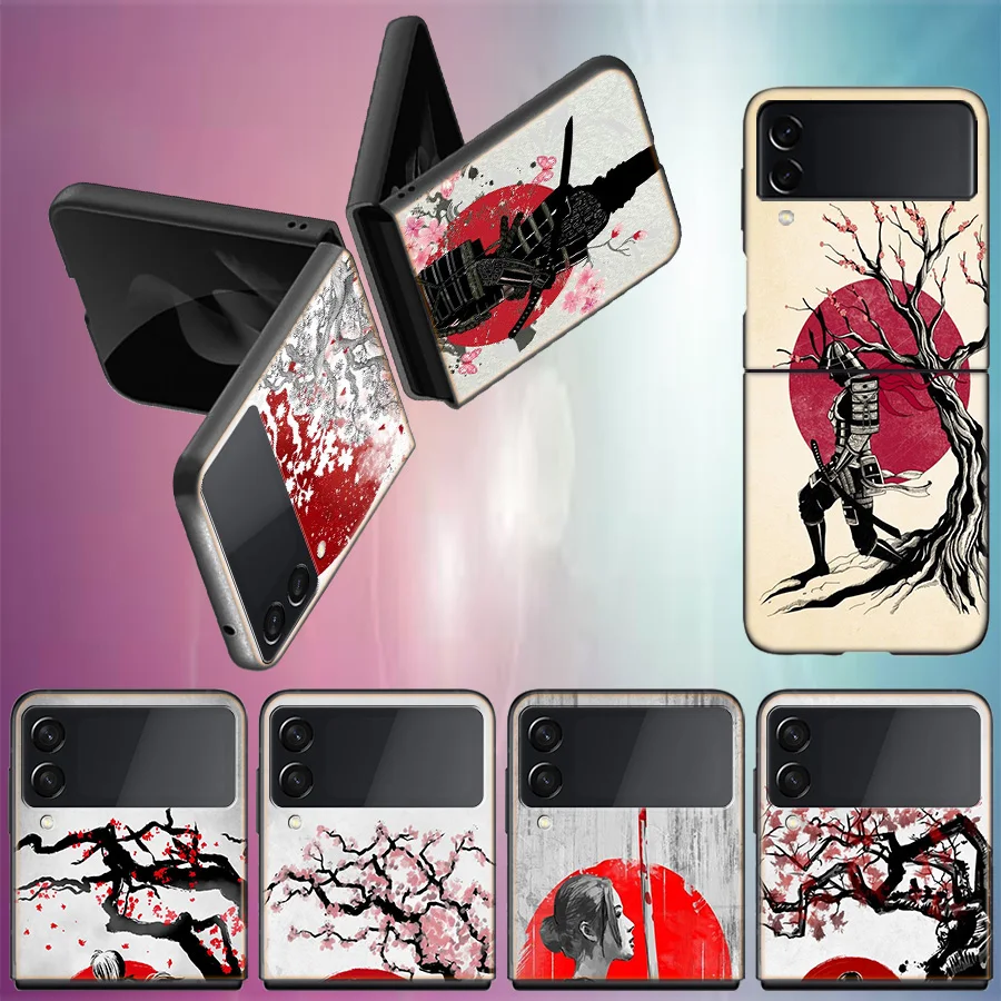 Hot Japanese Anime Samurai Per Samsung Galaxy Z Flip 5 4 3 Custodia Rigida Antiurto Per Telefono Z Flip 5 5G Z Flip 5 4 5G Tpu Pc