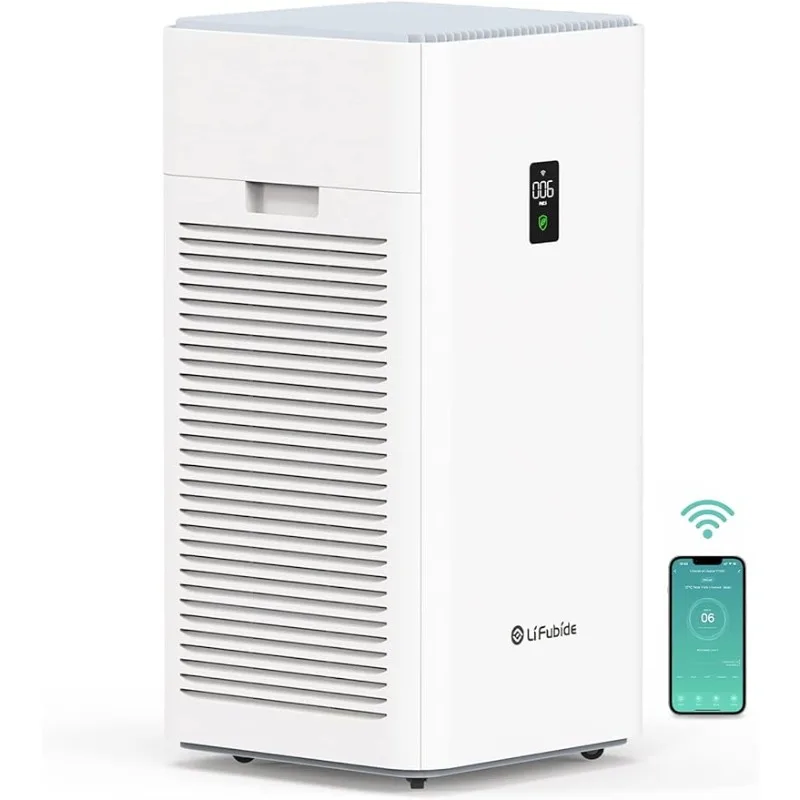 

Large Room Air Purifier, Bedroom,Removal Of 99.99% 0.01 Microns Particles, Pet Dander Smoke Odor Dust,Smart Air Purifiers