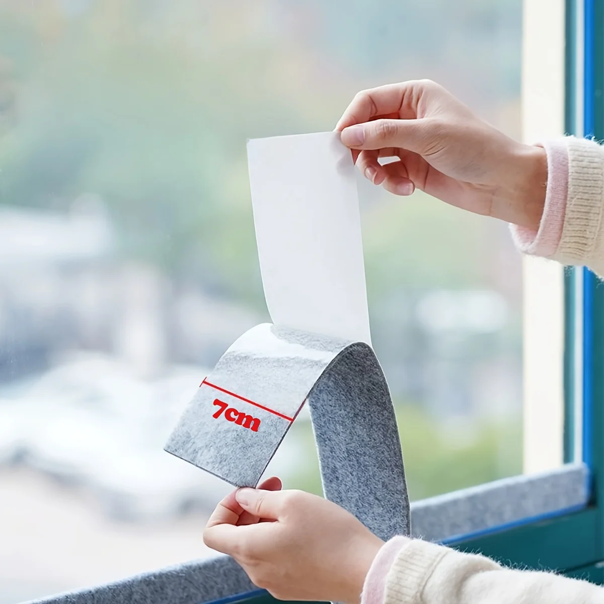 Self-Adhesive Sealing Strip Thickened Door Window Water Absorbing Felt Keep Dry Condensation Prevention Winter Wall Protection