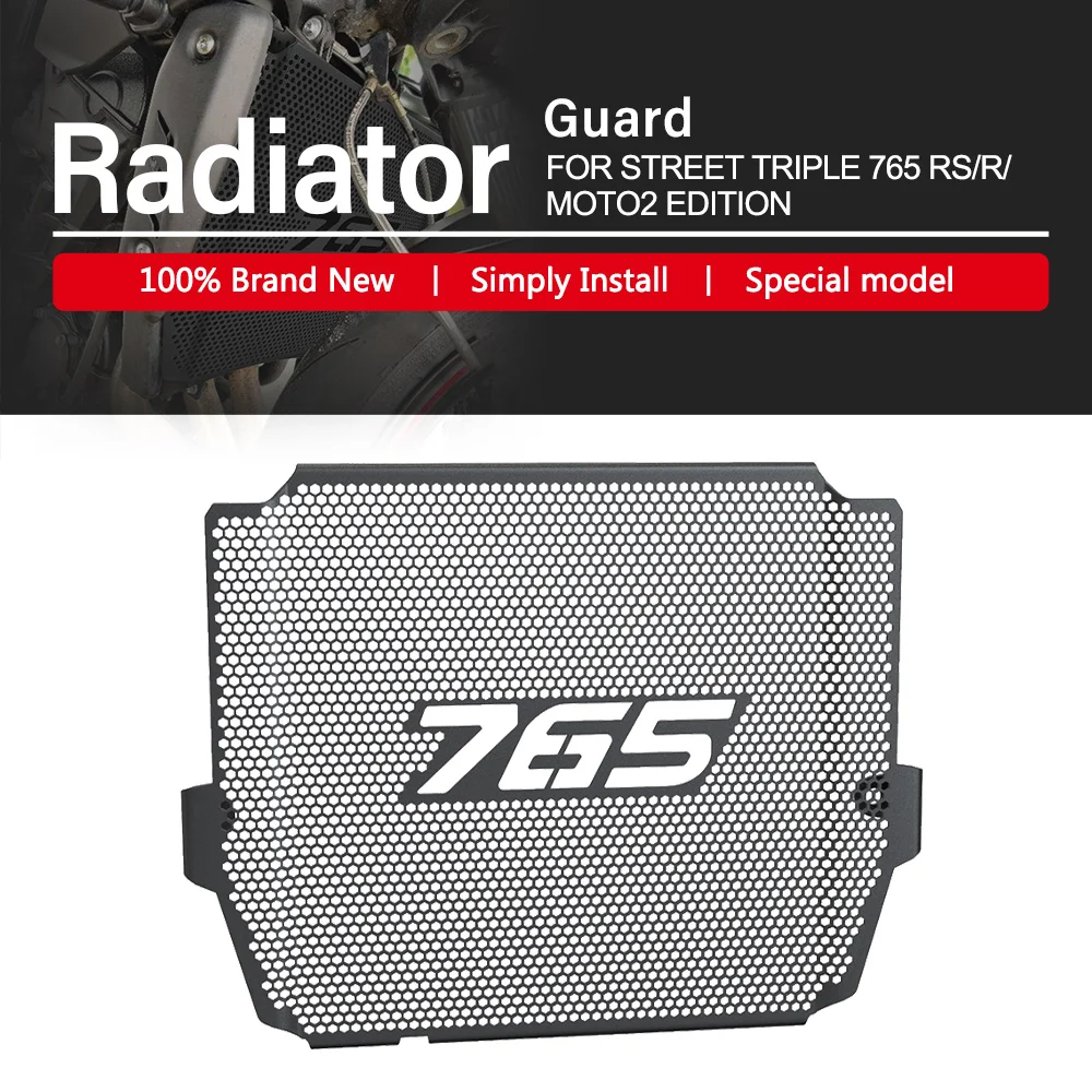 

For StreetTriple Street Triple 765 R RS 2023 Radiator Protective Cover Grill Water Tank Shield Guard Grille Shield Protector