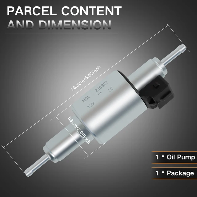 Pompa Carburante Riscaldatore Auto 12V - Universale Per Webasto/Eberspacher - Foto 9