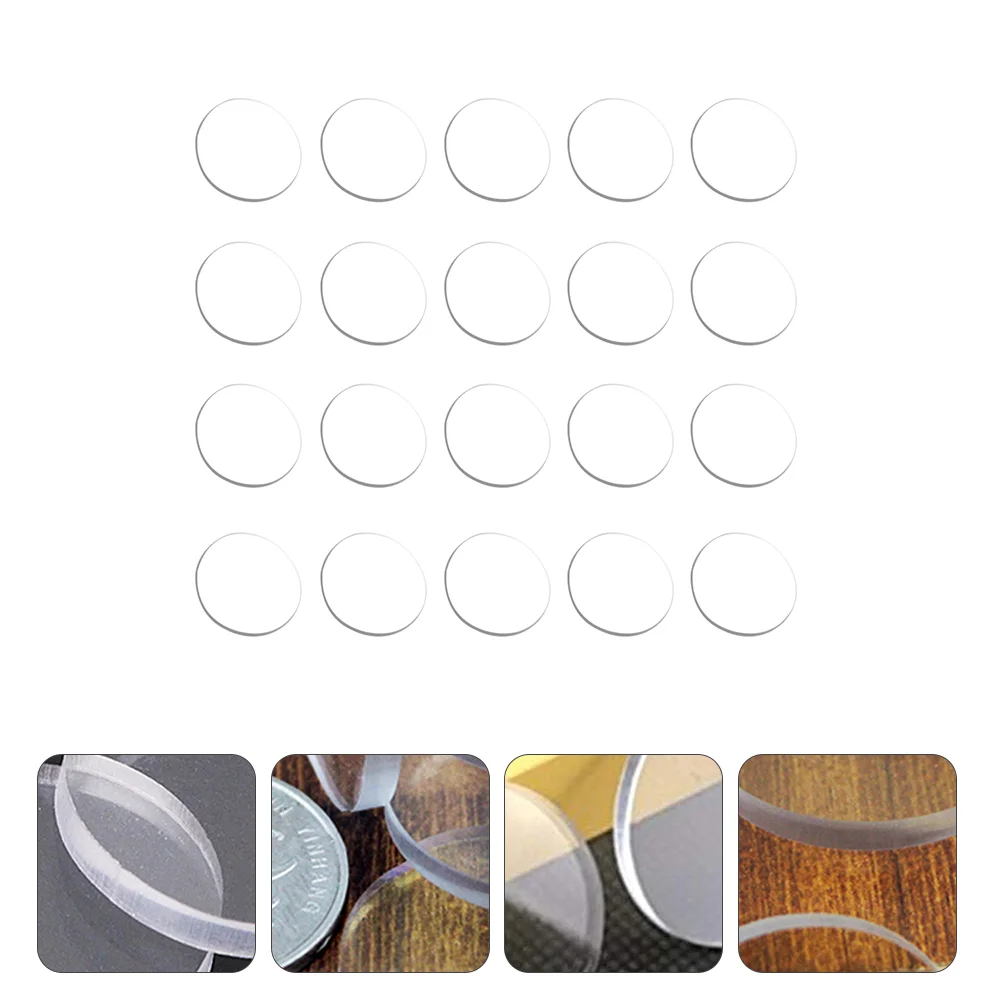

Furniture Bumpers Glass Suction Cup Gasket Clear Spacer Table Mat Pads Door Drawer