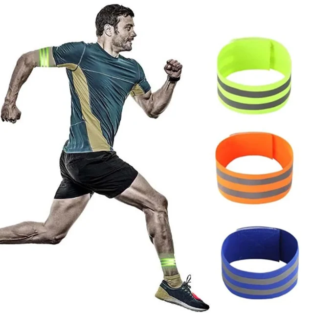Reflective Bands For Wrist Arm Ankle Leg High Visibility Reflect Straps For Night Walking Cycling Running Safety Reflector Tape 5