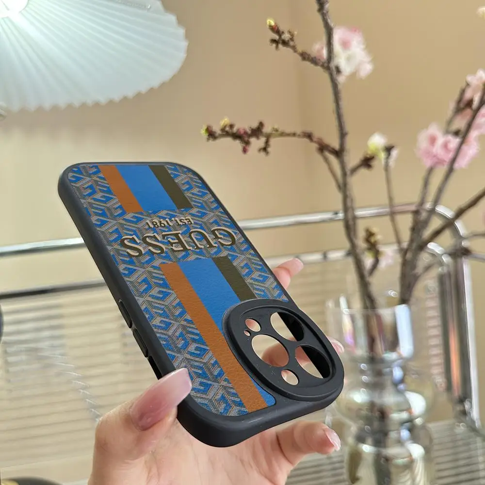 thumbnail image 1 of Funda de teléfono Love G-Guess What para iPhone 16, 15, 14, 13, 12 Pro Max, 11 Mini, X, Xr, Xs, 7, 8 Puls, funda de silicona de piel de cordero, 1 of 5
