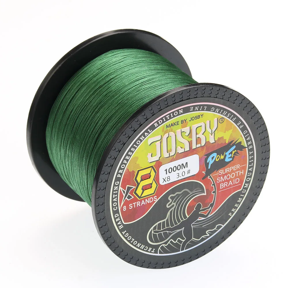 JOSBY Pesca Fly Fishing Line 8 Strand PE Carp Braided Wire Peche Sea  Spinning Multifilamento Cord 12~120LB 1000M 500M 300M 150M