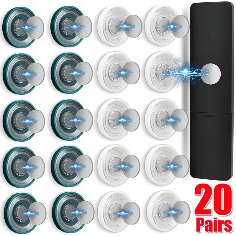 

Magnetic Hooks Wall Mounted Remote Control Magnet Holder Keys Anti-Lost Router Sockets Organizer Hook Home Office Storage Hooks