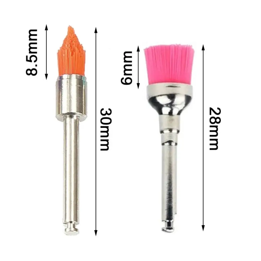 Colorful Dental Polishing Brushes Nylon Bristle Latch Screw Type Polisher Accessory RA Shank Tooth Polishing Brushes Dental Care