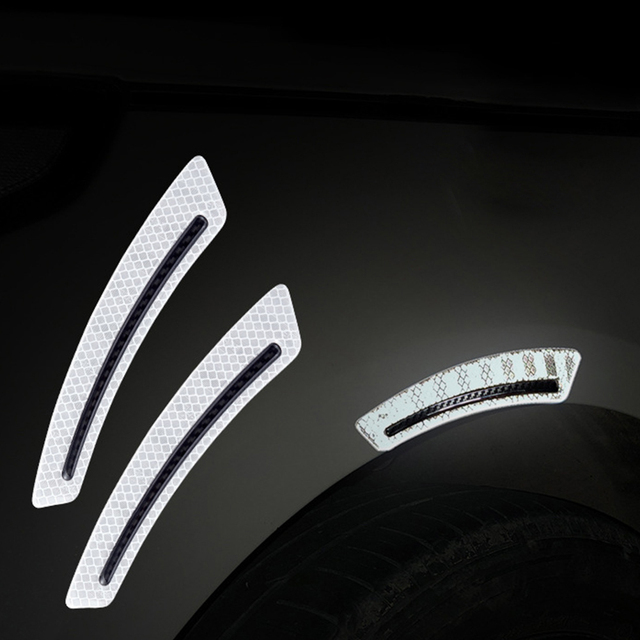 Safety Warning Sticker Mark Car Reflective 2Pcs Safety Stickers Tape Reflective Strips Exterior Accessories Reflective Tape