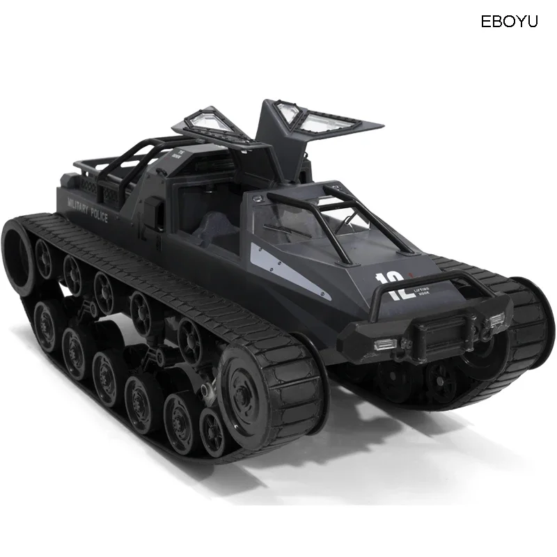 EBOYU 1203 RC Tank Car 1:12 Scale 2.4GHz Remote Control Rechargeable Drift Tank 360° Rotating Vehicle Gifts for Kids 2