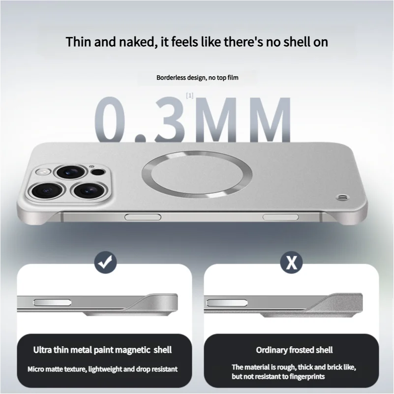 رقيقة جدا طلاء معدني المغناطيسي ل Magsafe حافظة آي...