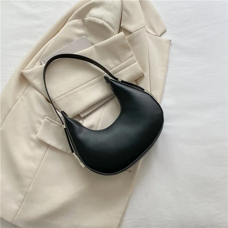 Fashion Luxury Design PU Leather Shoulder Bag Women Small Clutch Handbag Purse Female Underarm Bag