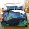My Neighbor Totoro Cartoon 3d Bedding Set Anime Twin Full Queen King Comforter Cover Set with Pillowcase 2/3pcs Duvet Cover Sets 4