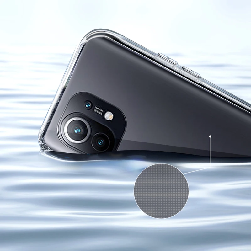 REY Cover Trasparente Ultra Sottile Per Xiaomi Black Shark 5 Pro: Custodia In Gel Morbido TPU 0,33mm - 3