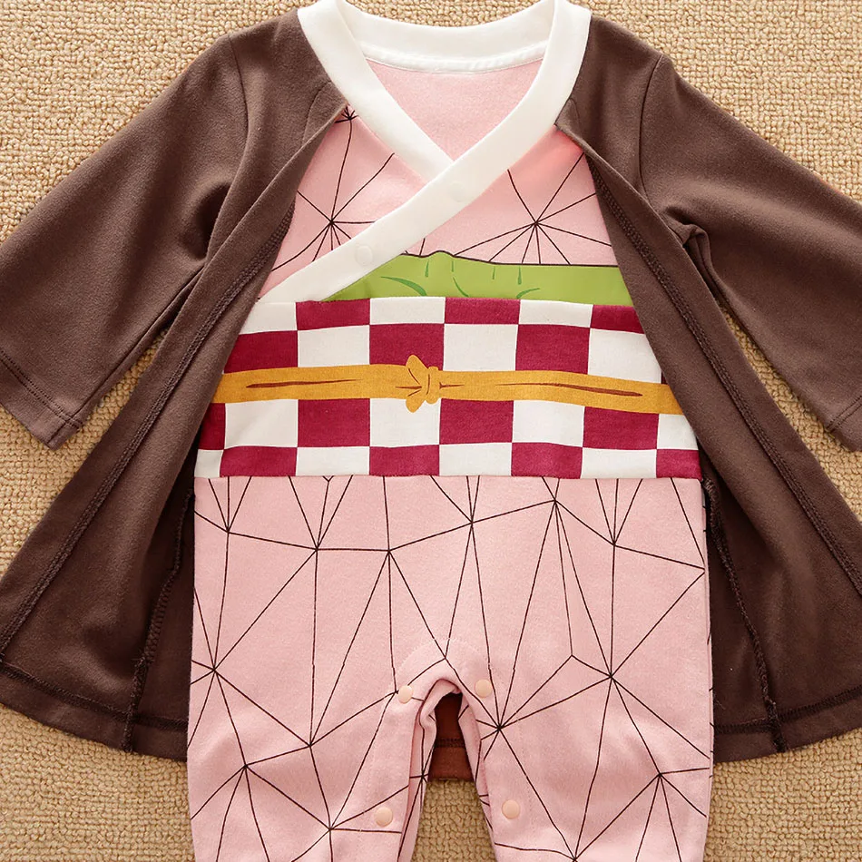 Baby Girl Boy Costume Anime Clothes Newborn Romper Infant Luffy Akatsuki Vegeta Cosplay Jumpsuit Toddler Halloween Costume 0-18M 3