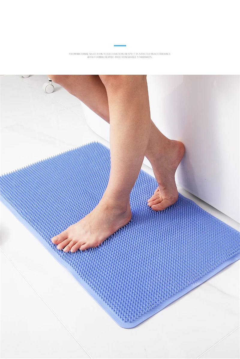 Bath Mats For Bathroom Floor Washable Pvc Shower Mat Antifatigue Massage Floor Mats With Suction Cups Non-Slip For Tub Shower And Bath Room 44X70 Cm 19 Bath Mats For Bathroom Floor Washable Pvc Shower Mat Antifatigue Massage Floor Mats With Suction Cups Non-Slip For Tub Shower And Bath Room 44X70 Cm