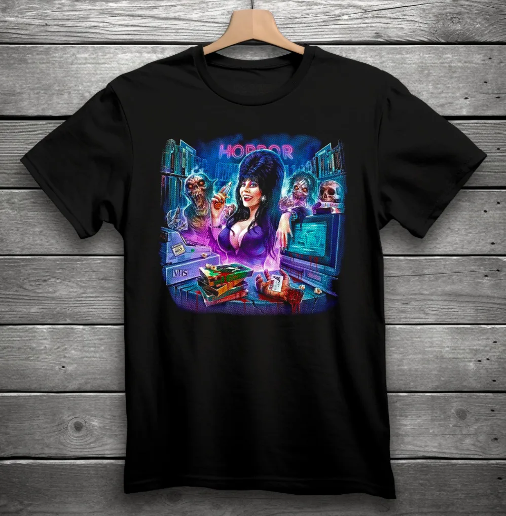 

Elvira Mistress Of The Dark VHS ужасная Футболка Black