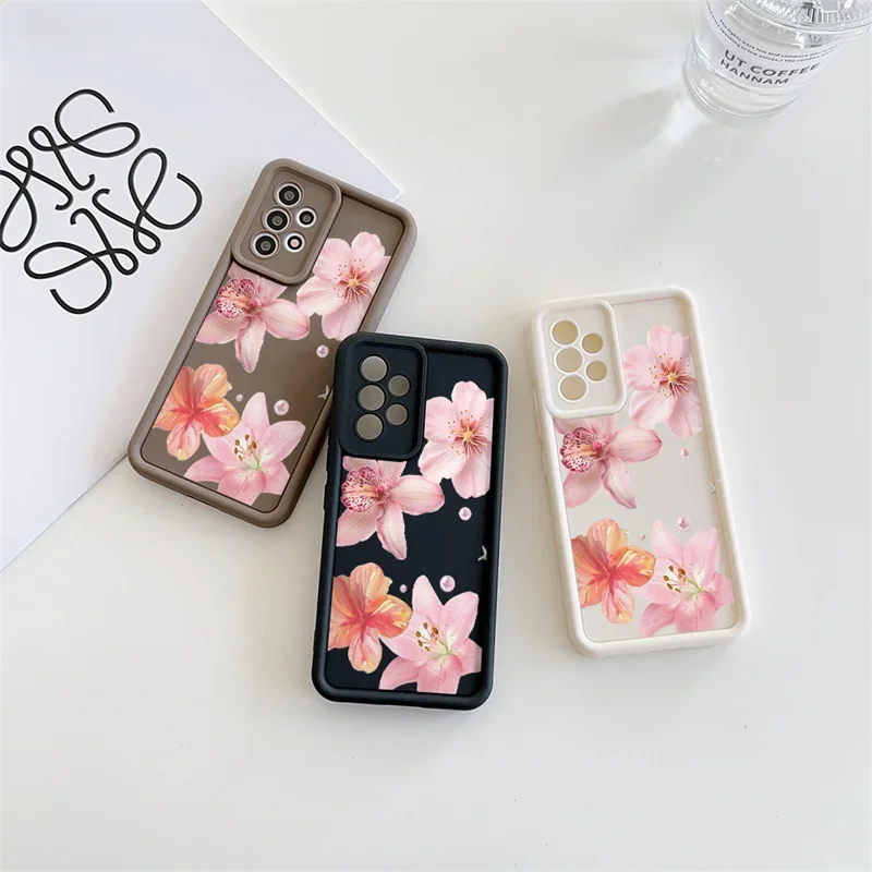 Lily Flower Design Protective Phone Case