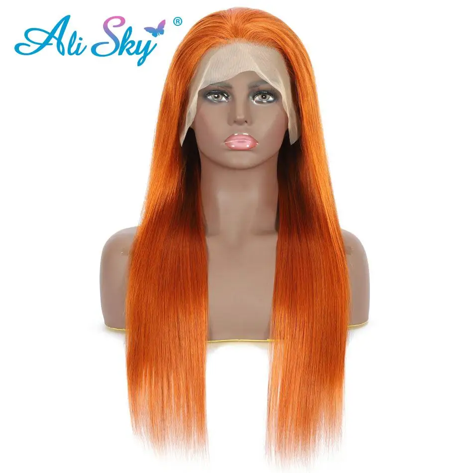

Orange Ginger Frontal Wig Color Wigs 13x4 Lace Front HD Lace Brazilian Body Wave Lace Front Wig Ginger Orange 5x5 Lace Front Wig