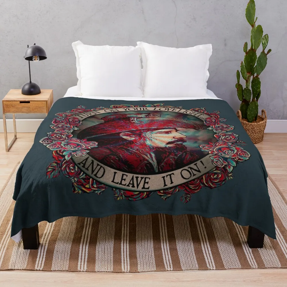 

Turn on Your Lovelight Throw Blanket Multi-Purpose Blanket Luxury anime halloween bed plaid
