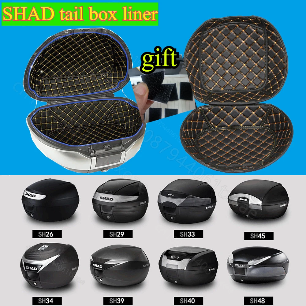 SHAD SH48 SH59 SH33 SH26 SH29 SH45 SH40 SH39 Rear Seat Bag Motorcycle Bag Compressible Portable Inner Pad Set of Tail Box Liner motorcycle trunk pad,motorcycle trunk liner,motorcycle tail box
