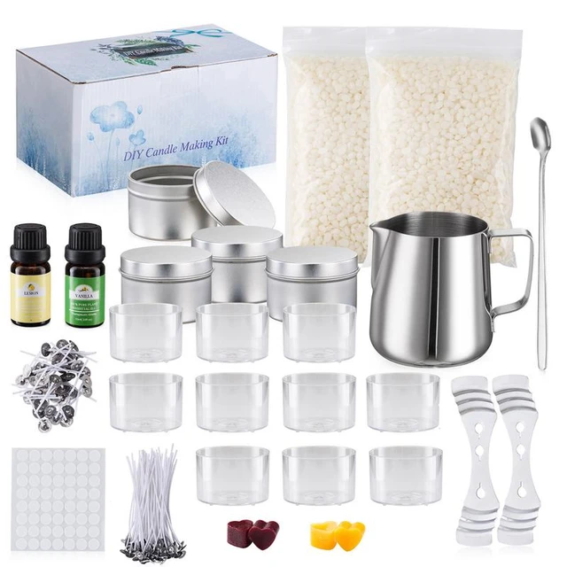 Candle Making Kit Supplies, Soy Wax DIY Candle Craft Tools for Adults and  Kids, Including Melting Pot, Soy Wax, Rich Scents, Dye - AliExpress