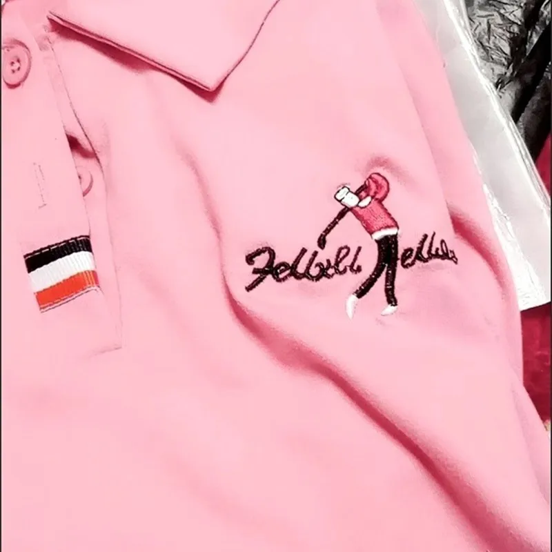 

Fashion Ladies Golf Wear Tees Spring Summer Embroidery Golf Polo Shirt fast dry Sports Women Lapel Golf T-shirt Golf Clothing