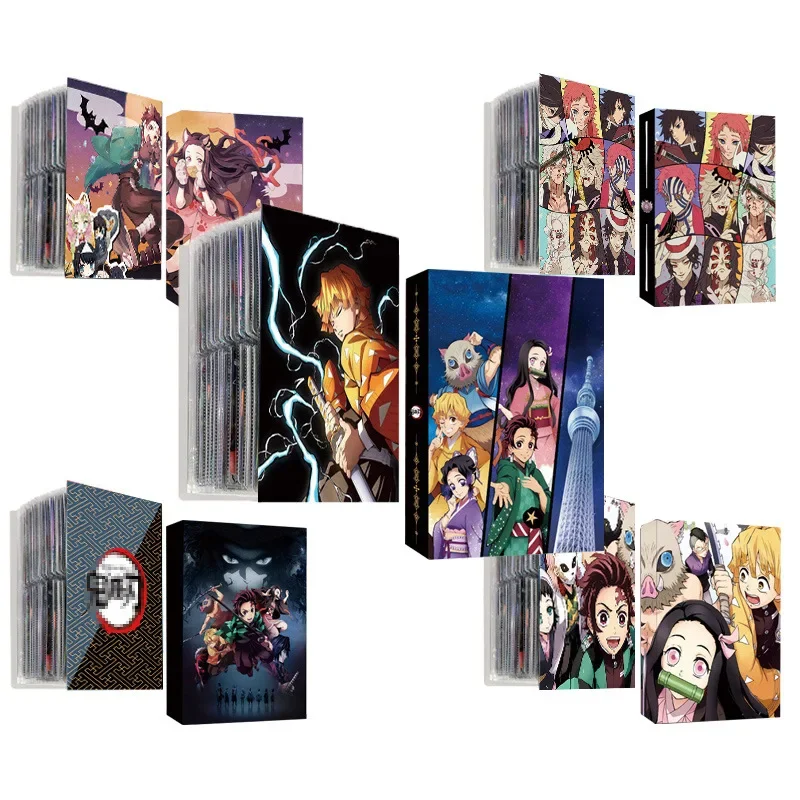 

Four-frame Cartoon Anime Board Game Game Card Book Demon Slayer Card Collection Book A5 Business Card Book Card Package 240