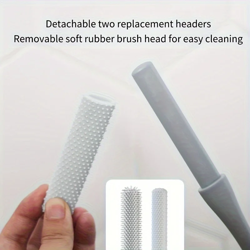 1pc Long Handle Toe Brush Manual Foot Care Scrubber Portable Shower Foot Brush for Toe Cleaning Elderly Foot Care Tool 5