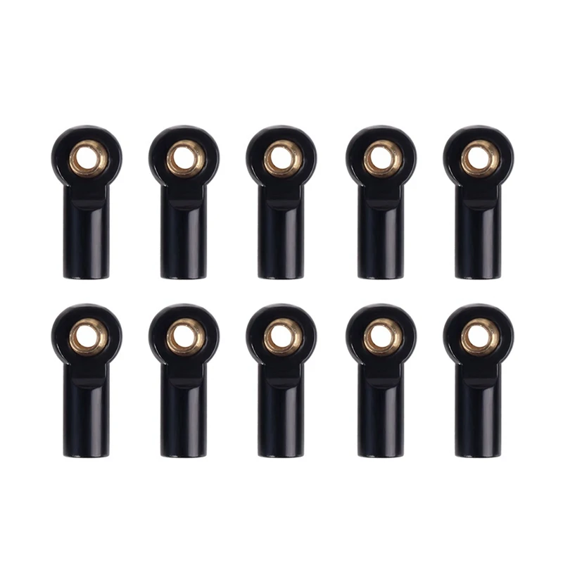 

100Pcs Metal M3 Link Tie Rod End Ball Joint For 1/10 RC Car Crawler AXIAL SCX10 D90 D110 Tamiya CC01,Black