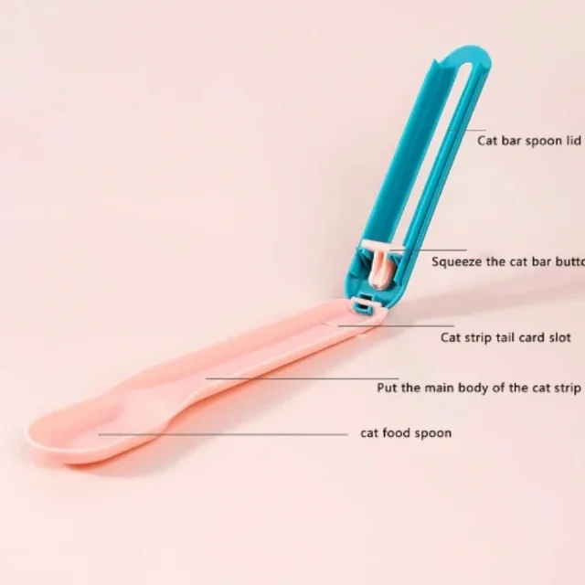 Pet Feeding Spoon Cat Strip Squeezer Puppy Kitty Liquid Food Feeder Multi Use Mini Pet Can Opener Eating Supplies Puppy Cats New 3