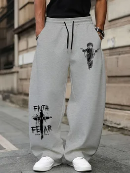 Jesus Faith Over Fear Men's Sweatpants
