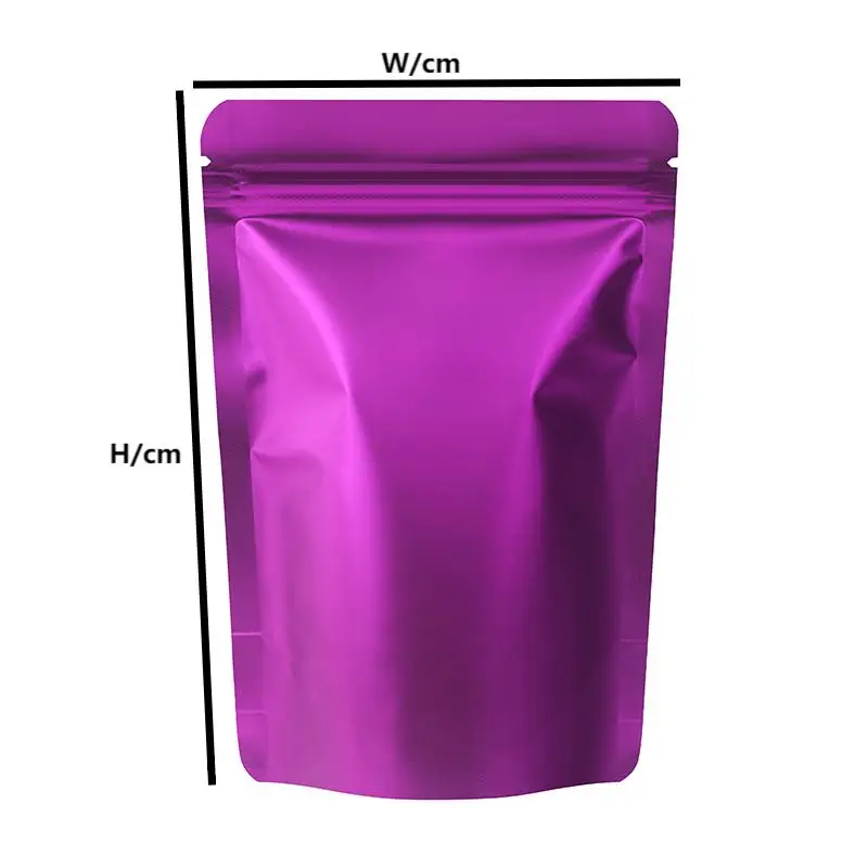 matte color anti-odor can stand up zipper self-sealing bags tea coffee bean storage storage seal Mylar bags 50pcs mylar bags packaging bags food storage bags self sealing bags stand up bags plastic ziplock bags