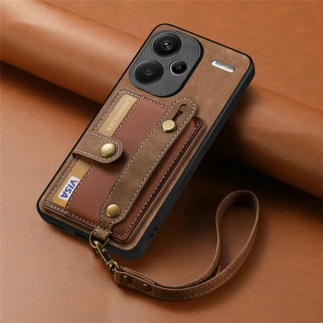 Luxury Leather Phone Case For Xiaomi Redmi Note 13 Pro Plus Note13 Pro Note  12 Pro 4G Silicone Cover Redmi Note13 Pro Plus Funda - AliExpress