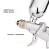 Pistol Grip Airbrush Kit 0.3mm/0.5mm with Fan Cap 15CC Fluids Cups Efficiency for Car Model DIY Painting Makeup Nail Art Cake 6