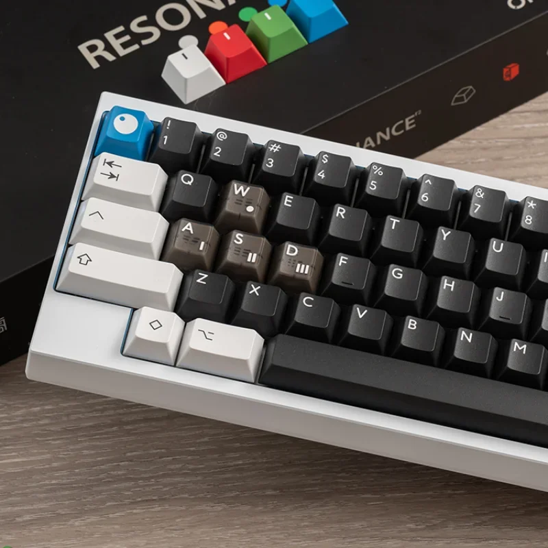 PBTfans Resonance R2 Keycaps Custom PBT Cherry Profile Keyboard