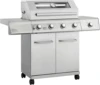 Monument Grills Larger 4-Burner Propane Gas Grill Stainless Steel Heavy-Duty Cabinet Style with Knob Controls & Side Burner 5
