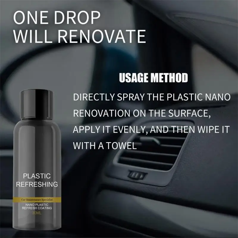 

50ml Car Cleaning Putty Reusable Plastic Revitalizing Coating Agent Nano Plastic Refreshing Coating Plastic Parts Refurbish