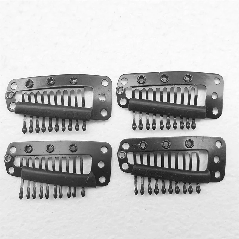 

4 шт., заколки для волос, чёрные, коричневые