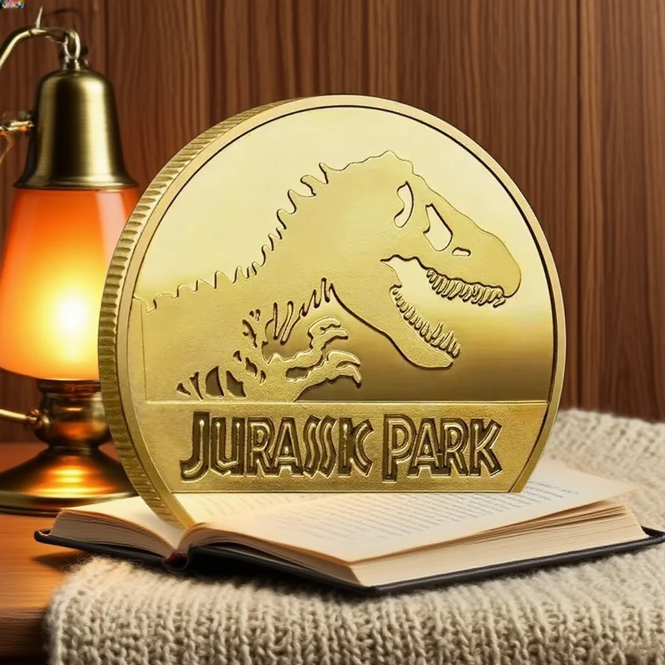 Commemorative Coin Souvenir Coin REPLICA Medallion Badges Jurassic Park Dinosaurs