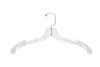 NAHANCO 505 Plastic Dress Hanger, Middle Heavy Weight, 17", Clear (Pack of 100) 1