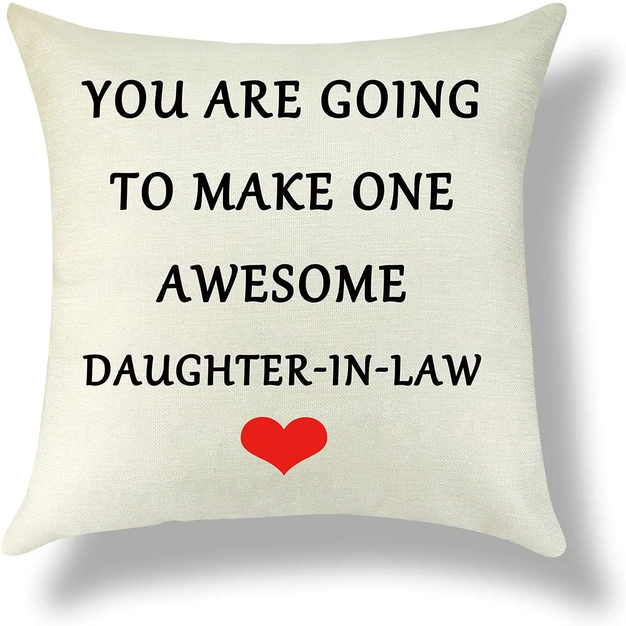 

Daughter in Law Gift Idea Throw Pillow Cover Daughter in Law Gift from Mother in Law Pillowcase Birthday Gift for Daughter