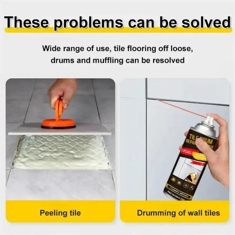 Tile Hollow Repair Adhesive High Penetration Grout Filling Strong Bonding Back Adhesive for Wall Floor Ceramic Crack Fix