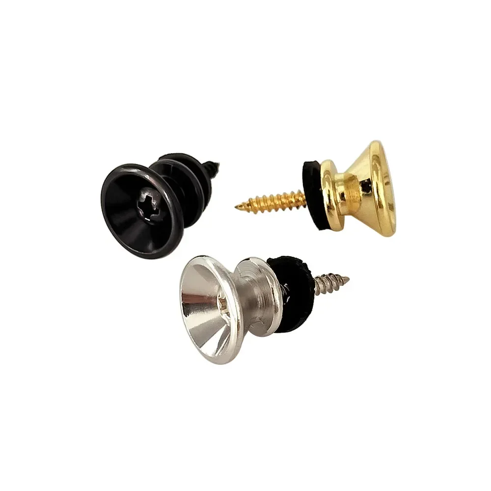 2 teile/los Metall Gitarre Taste Elektrische Bass Strap Locking Pegs Metall Ende Ukulele Schnalle Lock Pins Gitarre Zubehör Multi Farbe – Detail 5