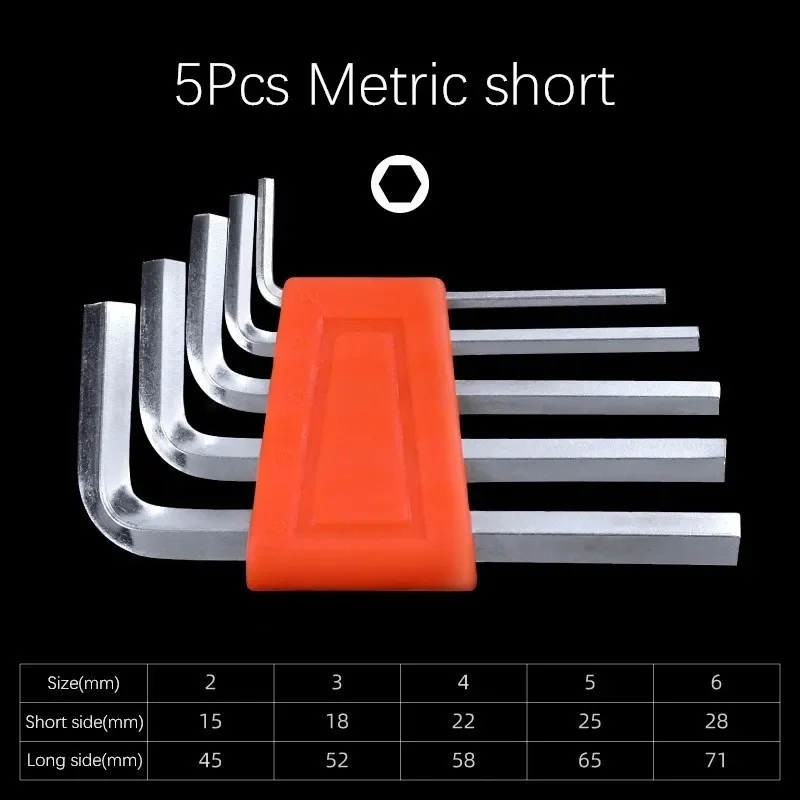 5Pcs Metric short