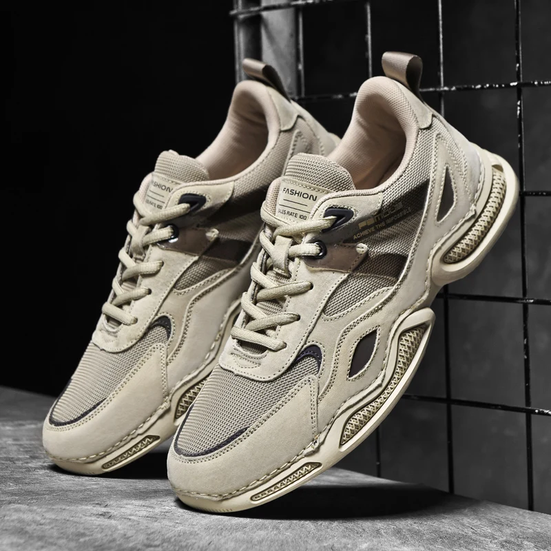 

Повседневные мужские кроссовки с круглым носком, легкие модные Универсальные Нескользящие удобные уличные модные рандомные кроссовки на плоской подошве