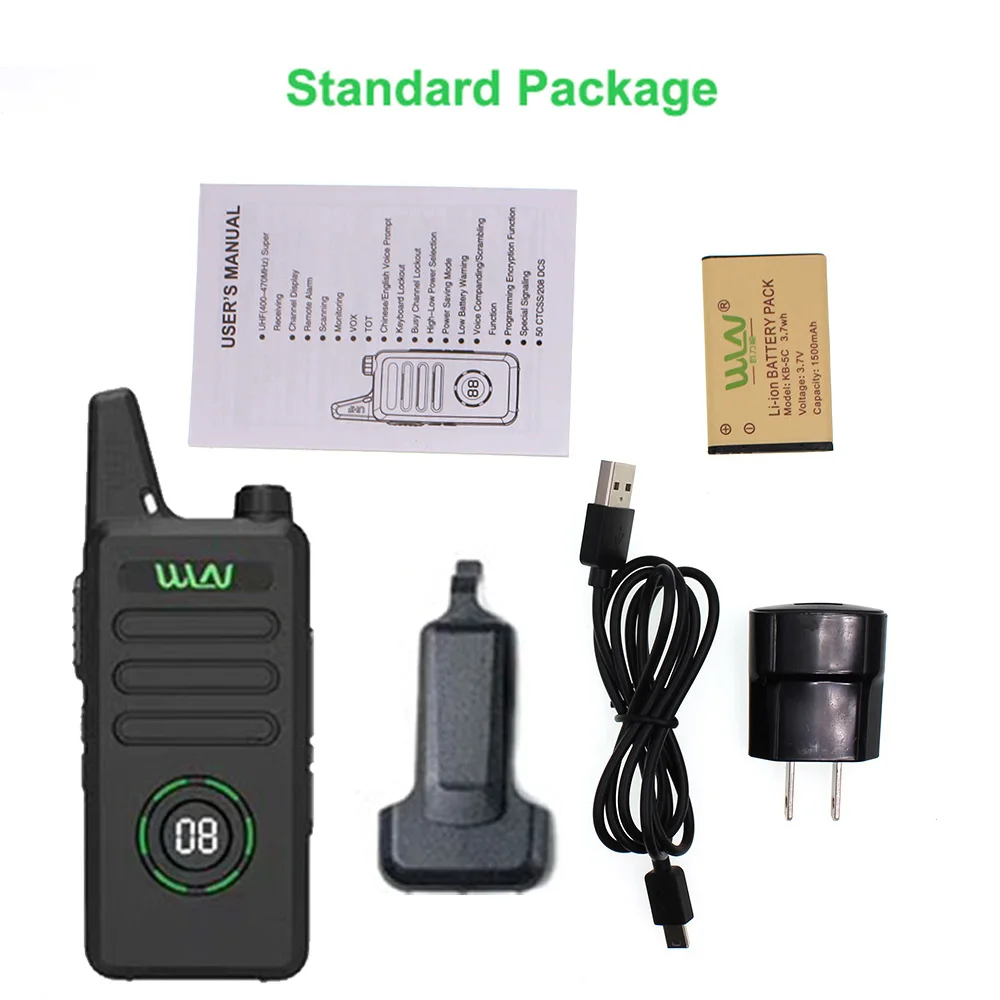 10pcs Wln Kd-c1plus Mini Radio Uhf 400-470mhz Slim Transceiver Kdc1plus Walkie  Talkie Kd-c1 Upgraded Walkie Talkie AliExpress