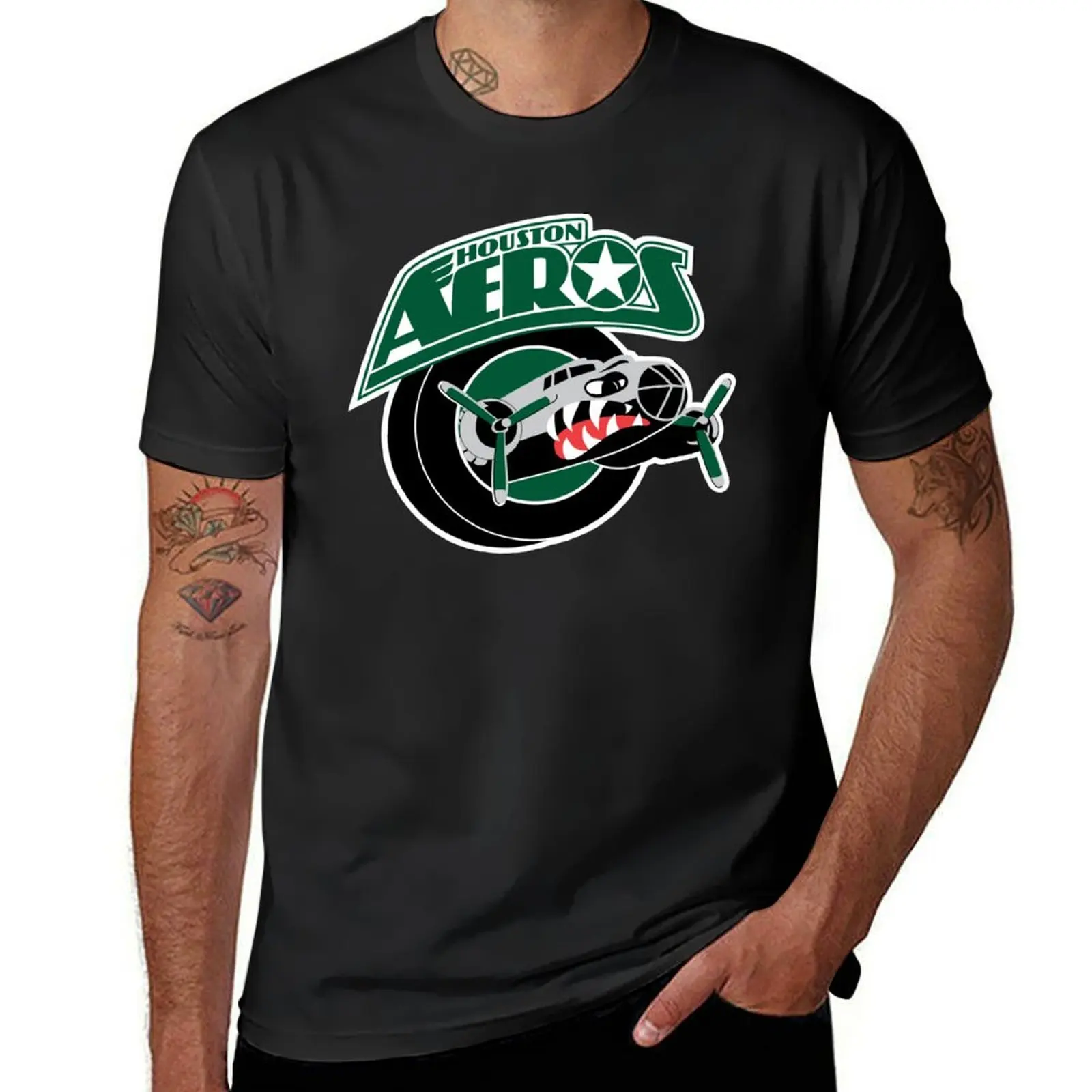 

Houston Aeros T-Shirt tees blanks t shirt men