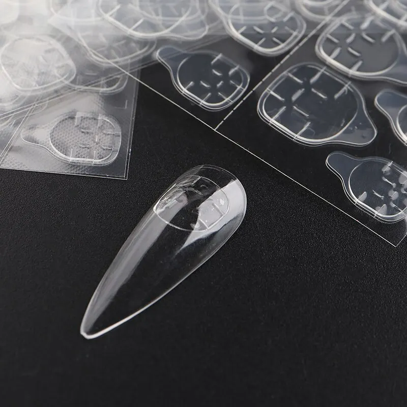 Nail Glue Nail Stickers Nail Glue Tape Nail Art Decoration Nail Art Tools 5 Sheets 120pcs Double Sided Adhesive Glue Sticker Sticky Tape Nail Glue For Fake Designs False Nails Art Tips Acrylic Manicure