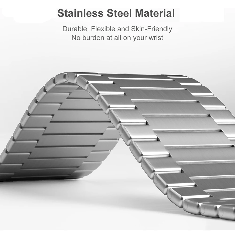 Elegant Solid Stainless Steel Loop Wristband